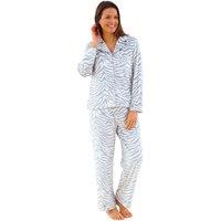 Love to Sleep Women's Luxury Velour Pyjama Set in Light Grey | Size: 8-10