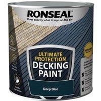 Ronseal Ultimate Protection Decking Paint Deep Blue 2.5 litre | Size: 2.5L
