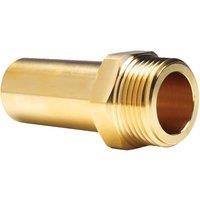 John Guest Brass Stem Adaptor 28mm x 1" Male MM052818N in Gold