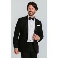 Dobell Men's Black Slim Fit Shawl Lapel Tuxedo Jacket | Size: 38S