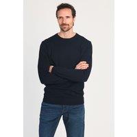 French Connection Men's Crew Neck Long Sleeve Knitted Jumper in Navy | Size: Small