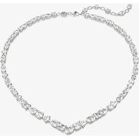 Swarovski Women's Mesmera Mixed Cut Tennis Necklace 5665242 in Silver | Size: Adjustable