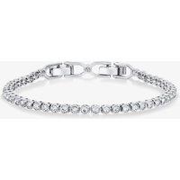 Swarovski Women's Emily Clear Crystal Tennis Bracelet 1808960 in Silver | Size: 17.5 cm