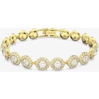 Swarovski Women's Angelic Clear Crystal Pave Gold Tone Bracelet 5505469 | Size: 16.5 cm