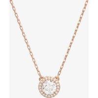 Swarovski Women's Constella Rose Gold-Plated Halo Necklace 5636272 in Silver | Size: Adjustable