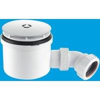 McAlpine ST90CP10-HP2 1.5" 90mm Hi-Flow Shower Trap in White