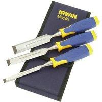 Irwin Marples Ms500 Protouch All-Purpose Chisel Set, 3 Piece in Blue