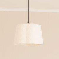 ValueLights Amy Cream Boucle Scallop Shape Ceiling Floor Table Lamp Shade