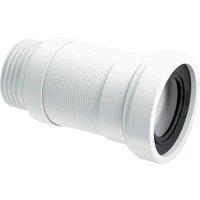 McAlpine WC-F18S 97-107mm Inlet x 3.5"/90mm Outlet Flexible WC Connector in White