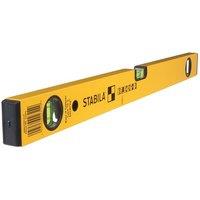 Stabila 70-2-120 Double Plumb Spirit Level 3 Vial 120Cm in Yellow