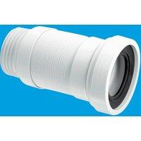 McAlpine WC-F23S 97-107mm Inlet x 3.5"/90mm Outlet Flexible WC Connector in White
