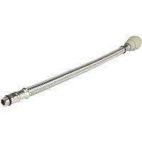 John Guest Pushfit Braided Hose 300mm x 12mm M10 - Tap Flexi Connector - 1 Pack in Grey