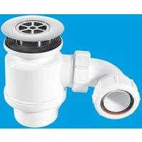 McAlpine STW8-R 50mm Water Seal Resealing Shower Trap with Multifit Outlet in White