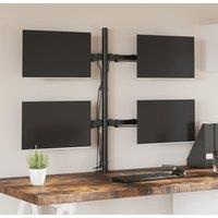 Berkfield Home Monitor Mount Black Steel VESA 75/100 mm