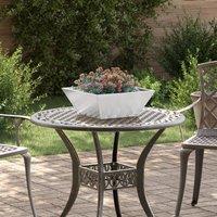 Berkfield Home Garden Bowl Planters 5 pcs 40x40x15 cm Stainless Steel in Silver | Size: 40 x 40 x 15 cm