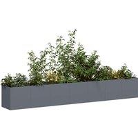 Berkfield Home Planter Anthracite 280x40x40 cm Cold-rolled Steel | Size: 280 x 40 x 40 cm