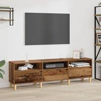 Berkfield Home TV Cabinet with Drawer Old wood Engineered wood