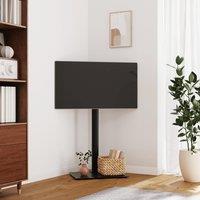 Berkfield Home Corner TV Stand 1-Tier for 32-65 Inch Black