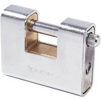 Master Lock Armoured 90Mm Zinc Body Shutter Padlock in Silver