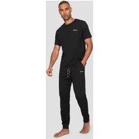 Threadbare Men's 'Elton' Cotton Blend Jersey Pyjama Set in Black | Size: 2XL