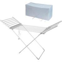 Igenix Winged Electric Heated Clothes Airer in White