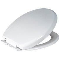 Showerdrape Seville White Wrap Over Plastic Soft Close Toilet Seat