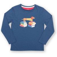 Kite Girl's Clever Sausage T-Shirt in Navy | Size: 7 Years