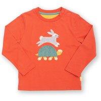 Kite Boy's Hare & Tortoise T-Shirt in Orange | Size: 12-18 m