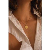 Elk & Bloom Women's 14K Gold Bull Coin Necklace