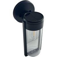 Bright Zeal 2 Pack Retro Solar Wall Lanterns Outdoor Led Lights with Dusk Till in Black