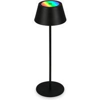 BRILONER Black RGB LED 2.6W Rechargeable Table Lamp
