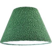 Happy Homewares Emerald Green Textured Velvet Wool Fabric Lamp Shade with White Inner | Size: 12 inches