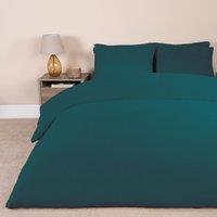 OHS Thermal Soft Teddy Fleece Duvet Cover Bedding Set in Teal | Size: King