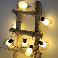 Bright Zeal 10-Ball Timer String Lights, Atmosphere Decorative Lights in Black