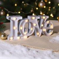 Bright Zeal 16" LOVE Indoor Decorative Light Ambient lighting in White