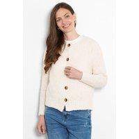 Sarta Women's Collins Boucle Knit Button Cardigan in Cream
