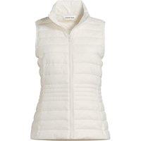 Lands' End Women's Plus Wanderweight Down Ultralight Packable Gilet in Ivory | Size: 24-26