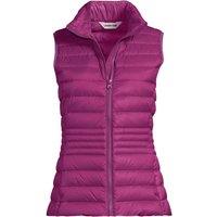 Lands' End Women's Plus Wanderweight Down Ultralight Packable Gilet in Raspberry | Size: 20-22