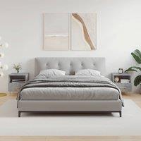 Berkfield Home Bedside Cabinets 2 pcs Concrete Grey 40x35x47.5 cm Engineered Wood