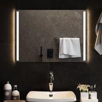 Berkfield Home LED Bathroom Mirror 70x50 cm in Clear