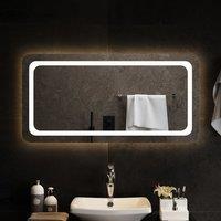Berkfield Home LED Bathroom Mirror 100x50 cm in Clear