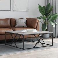 Berkfield Home Coffee Table Grey Sonoma 100x100x40 cm Engineered Wood | Size: 100 x 100 x 40 cm