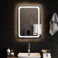 Berkfield Home LED Bathroom Mirror 50x70 cm in Clear