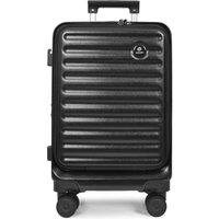 House of Leather Four Wheel Suitcase Hard Shell Luggage Alaska in Black | Size: Small