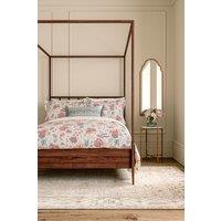 V&A 'Chintz Reverie' Cotton Duvet Cover Set in Teal | Size: King