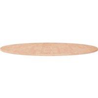Berkfield Home Round Table Top £90x1.5 cm Solid Wood Oak in Brown | Size: 90x1.5 cm