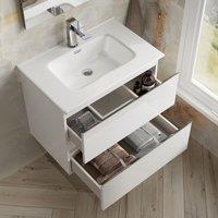 Banyetti Vatilla 700mm Wall Hung Vanity Unit with Athena Basin - Gloss White