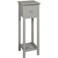 EONLION Slim Bedside Table with Drawer, Nightstand grey 1