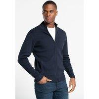 Kensington Eastside Men's Cotton Blend Zip-Through Cardigan in Navy | Size: Large