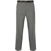 MyShoeStore Men's Smart Casual Formal Trousers Dress Pants in Light Grey | Size: 30S